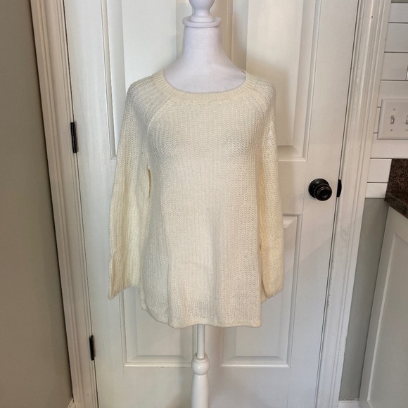 Project Naadam crewneck Sweater Ivory cream 33506 - Picture 2 of 11